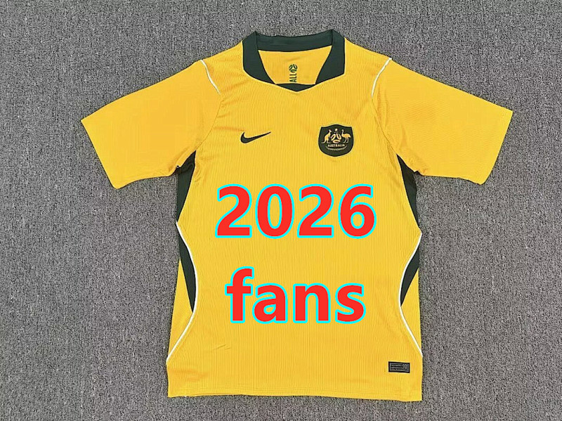 Australia Home Fans Version Jersey S-4XL