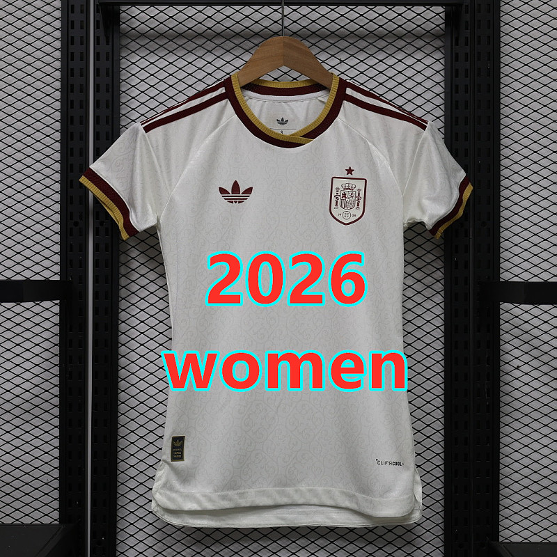 Spain Away Womenplayer 16 Teams Jersey S-2XL 16