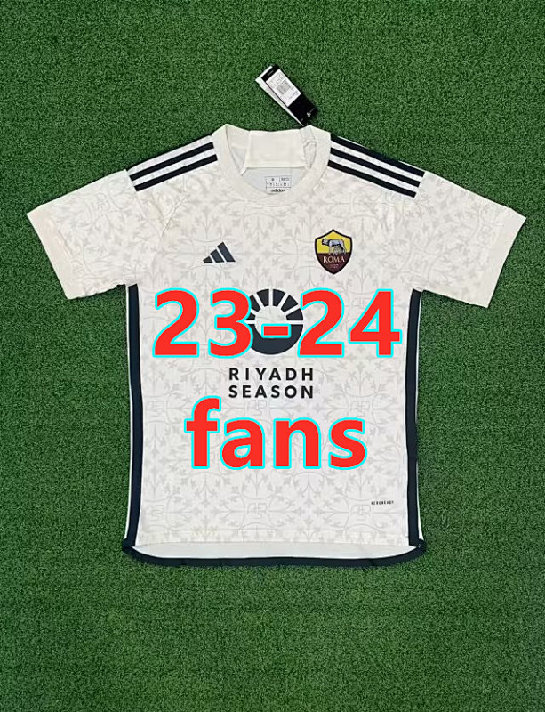 23-24 Roma Away Fans Version Jersey S-2XL