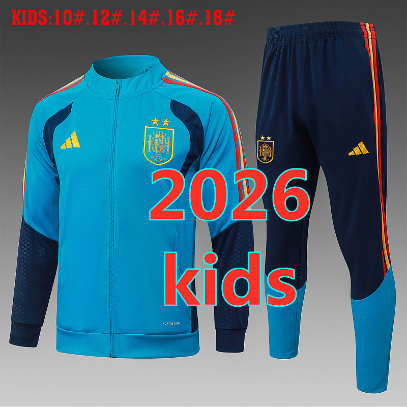 Spain Kids Long Zipper Jacket 10 -18