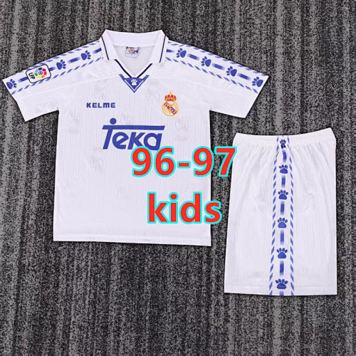 96-97 Real Madrid Home Kids Retro Jersey 16 -28