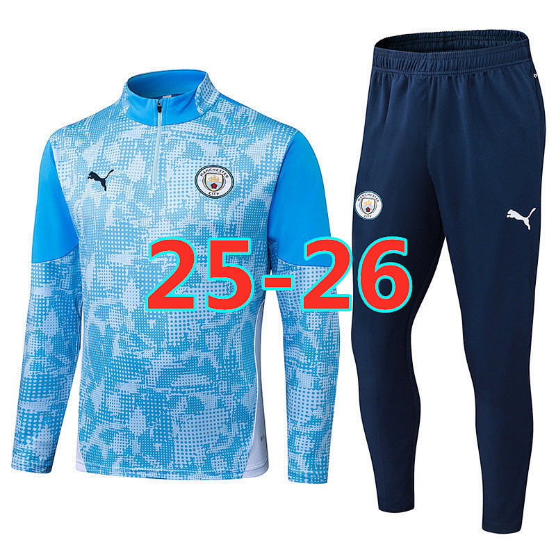 25-26 Manchester City Long Sleeve Tracksuit S-2XL