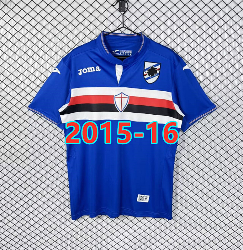 Sampdoria Home Retro Fans Version Jersey S-2XL
