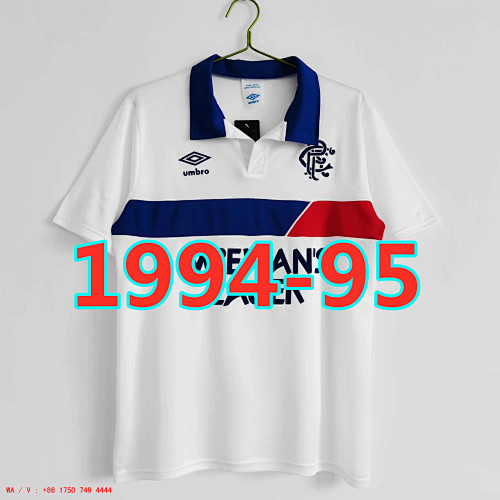Rangers Retro TopThai Quality Away Jersey S-2XL