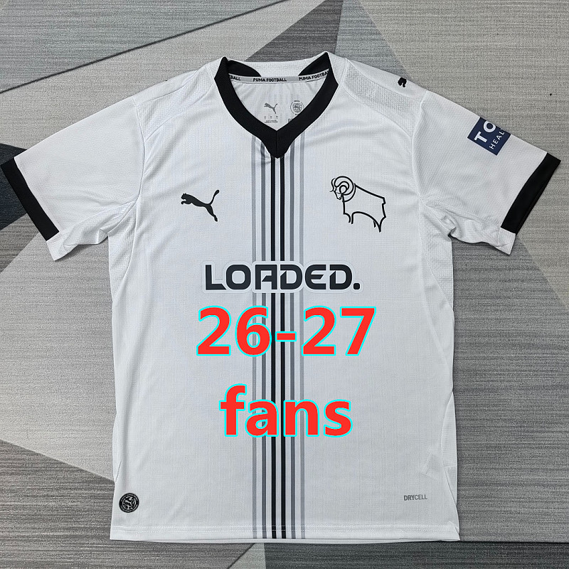 26-27 Derby County Home Fans Version Jersey S-4XL