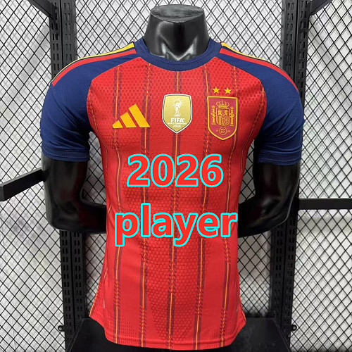 Spain Home Player With 2 Stars Jersey S-4XL 2