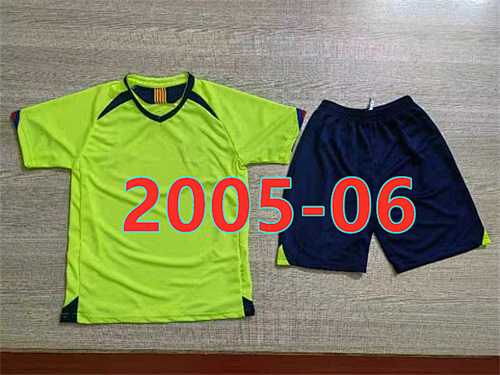 Barcelona Away Retro Kids Jersey+shorts Kit 24 - 28
