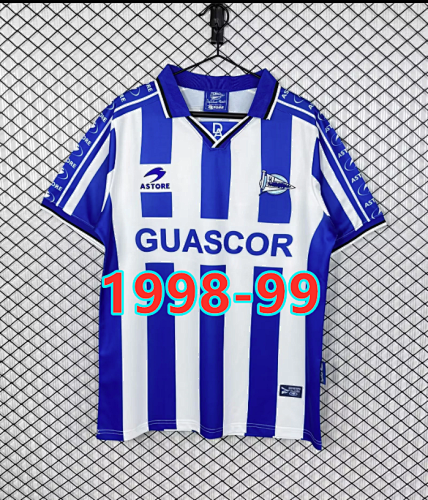 Alaves Home Retro Fans Version Jersey S-2XL
