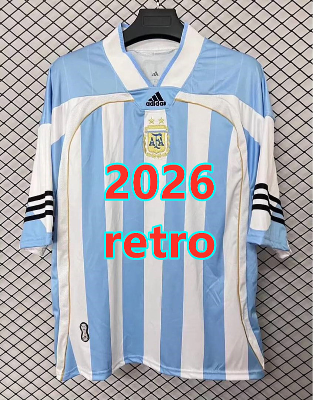 Argentina Retro Fans Version Jersey S-2XL