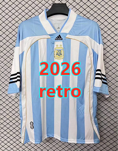Argentina Retro Fans Version Jersey S-2XL