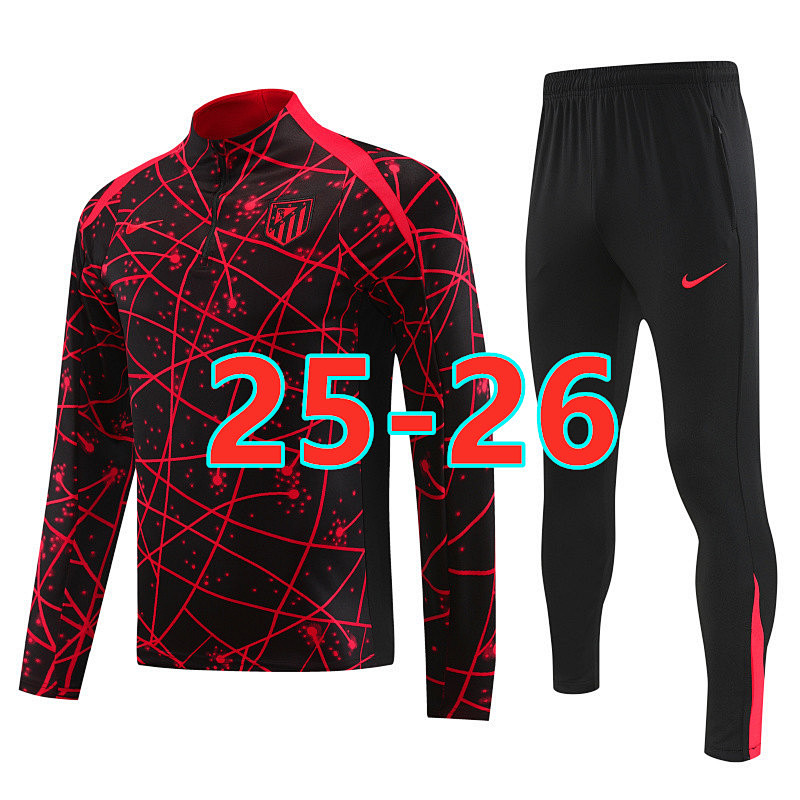 25-26 Atletico Madrid Long Sleeve Tracksuit S-2XL