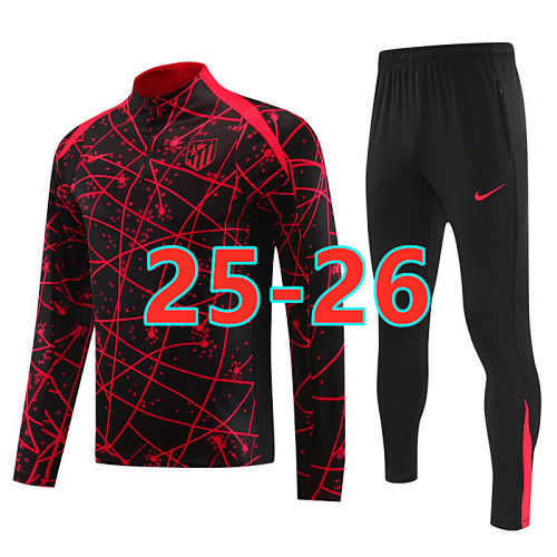 25-26 Atletico Madrid Long Sleeve Tracksuit S-2XL