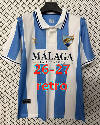 26-27 Malaga Retro Fans Version Jersey S-4XL