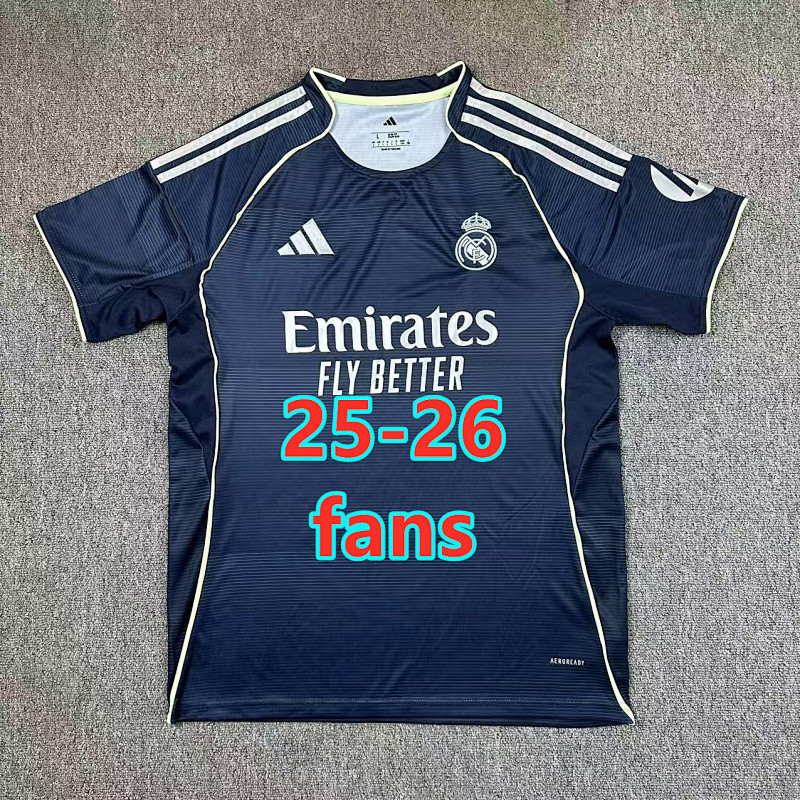 Fifa 25-26 Real Madrid Away Fans Version Jersey S-4XL