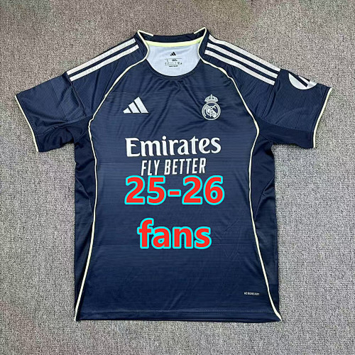 Fifa 25-26 Real Madrid Away Fans Version Jersey S-4XL