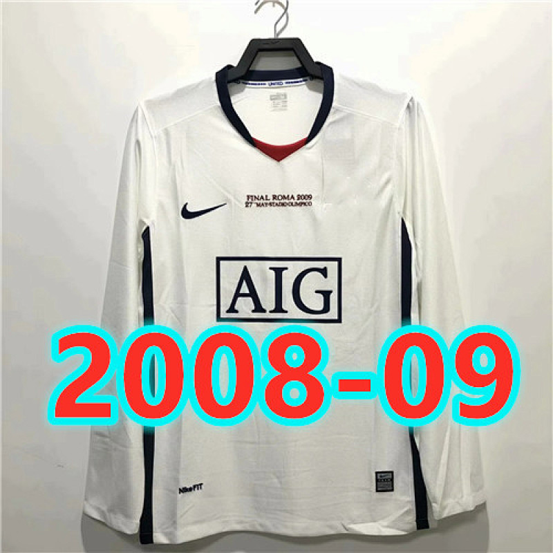 Manchester United Retro Away Long Sleeve Jersey S-4XL