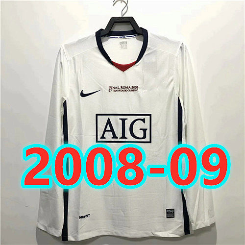 Manchester United Retro Away Long Sleeve Jersey S-4XL