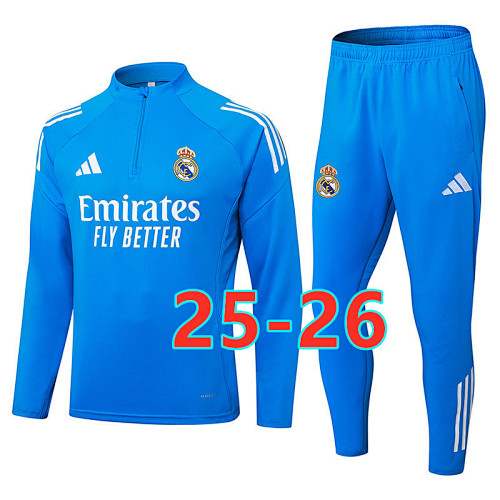 25-26 Real Madrid Long Sleeve Tracksuit S-2XL