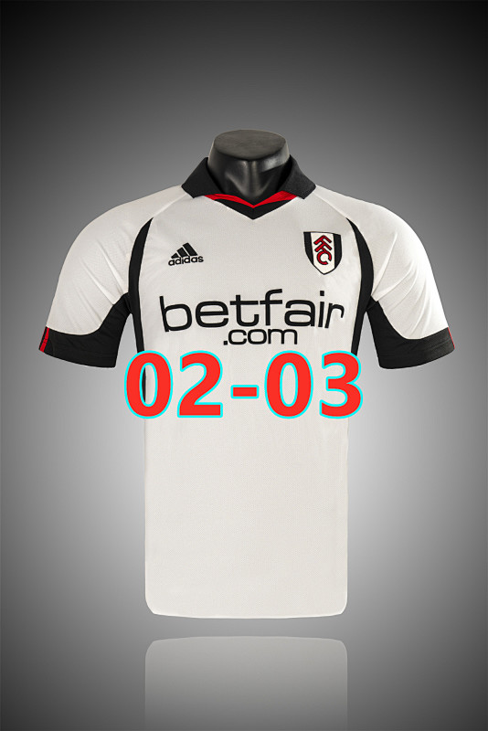 02-03 Fulham Home Retro Jersey S-2XL