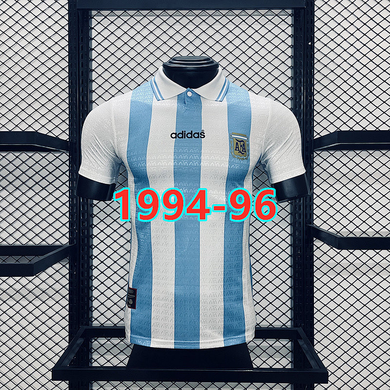 Argentina Home Retro Player Jersey S-3XL