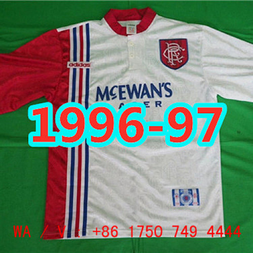 Rangers Retro TopThai Quality Away Jersey S-2XL