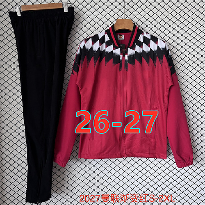 26-27 Manchester United Windbreaker Kit S-2XL