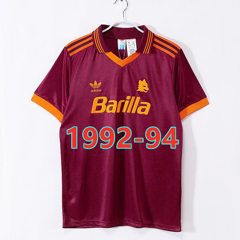 Roma Home Retro Jersey S-2XL