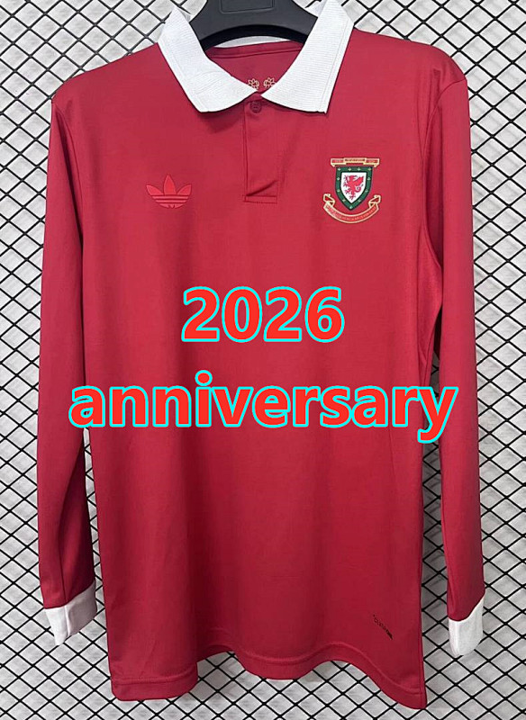 Wales Anniversary Fans Long Jersey S-4XL