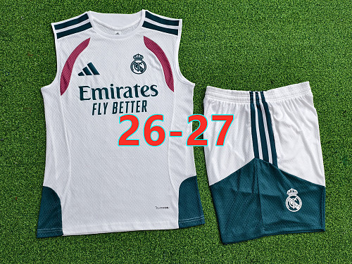 26-27 Real Madrid Player Vest+shorts Kit S-3XL