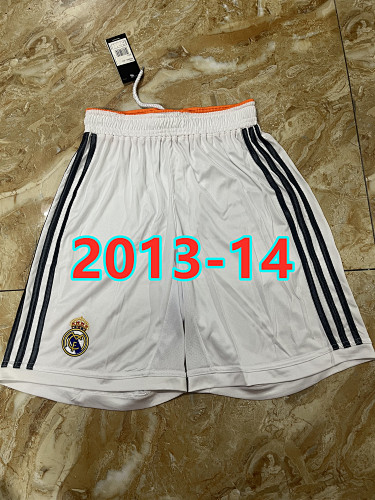 13-14 Real Madrid Home Retro Shorts S-Xxl