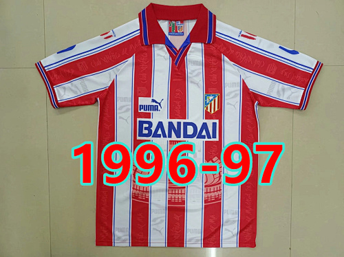 Atletico Madrid Retro TopThai Quality Home Jersey S-2XL