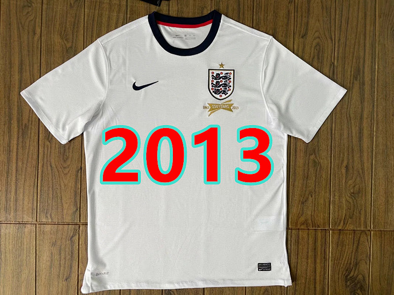 England Retro TopThai Quality Home Jersey S-2XL