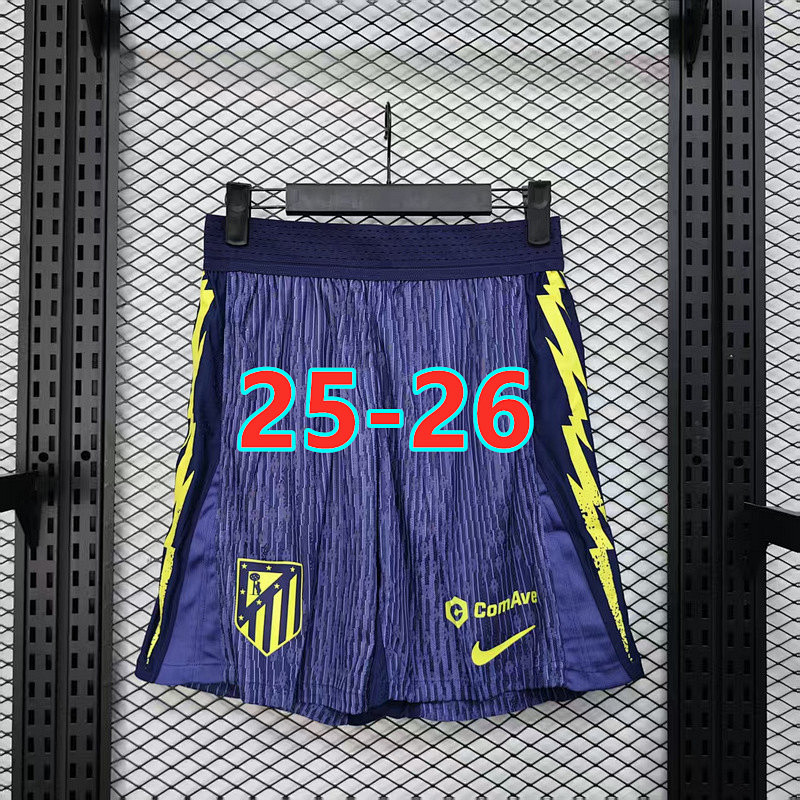 25-26 Atletico Madrid Away Player Version Shorts S-2XL