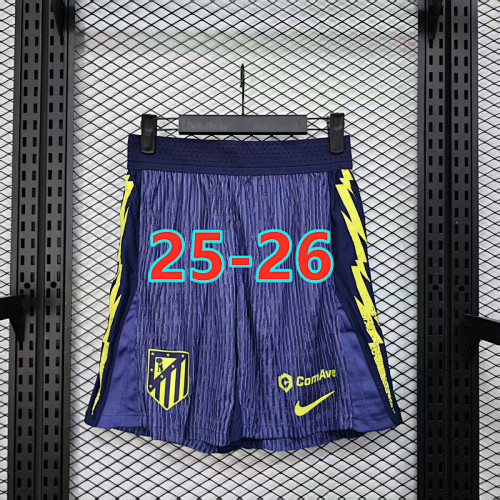 25-26 Atletico Madrid Away Player Version Shorts S-2XL