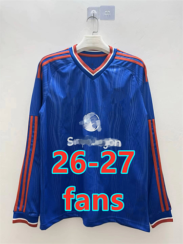 26-27 Manchester United Away Fans Long Jersey S-4XL