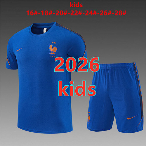 France Kids Short Sleeve Tracksuit 16 -28