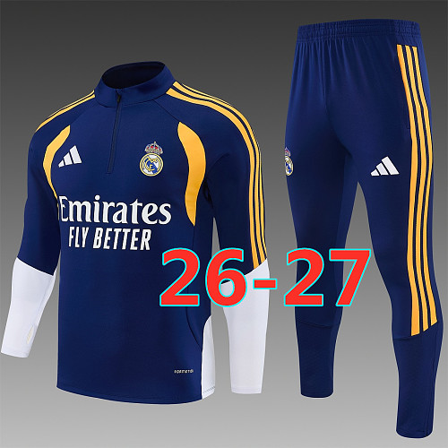 26-27 Real Madrid Long Sleeve Tracksuit S-2XL