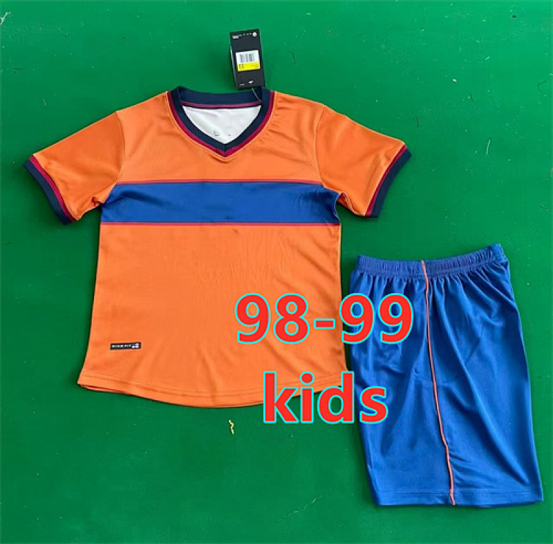 98-99 Barcelona Third Retro Kids Jersey+shorts Kit 16 -28