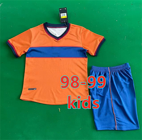 98-99 Barcelona Third Retro Kids Jersey+shorts Kit 16 -28