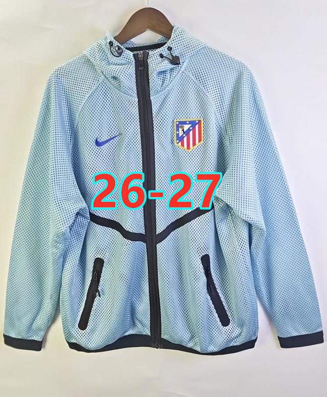 26-27 Atletico Madrid Double Mesh Hoodie Uniform S-3XL