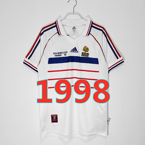 Fr.ance Retro TopThai Quality Away Jersey S-2XL