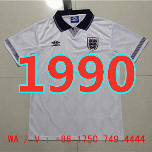England Retro TopThai Quality Home Jersey S-2XL