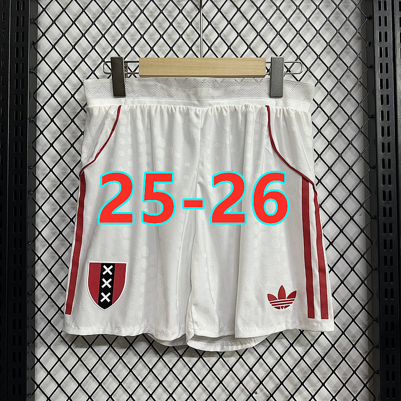 25-26 Ajax Home Player Version Shorts S-3XL