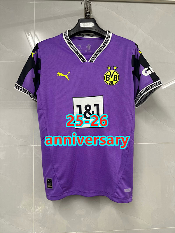 25-26 Dortmund Anniversary Fans Version Jersey S-4XL