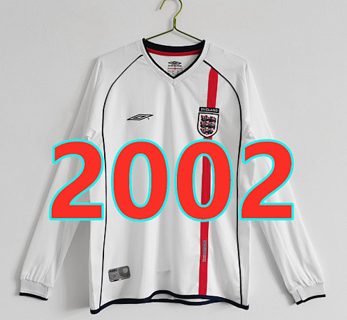 England Retro Long Sleeve Home Jersey S-2XL