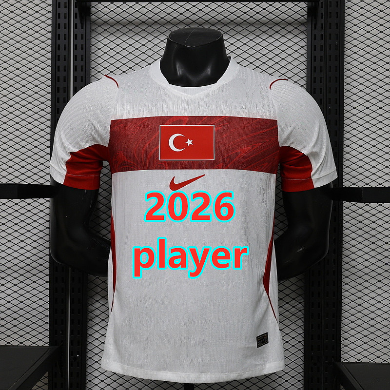 Turkey Home Player Version Jersey S-2XL