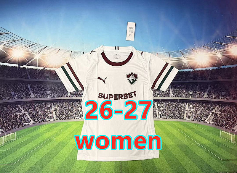 26-27 Fluminense Away Women Jersey S-2XL