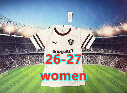 26-27 Fluminense Away Women Jersey S-2XL