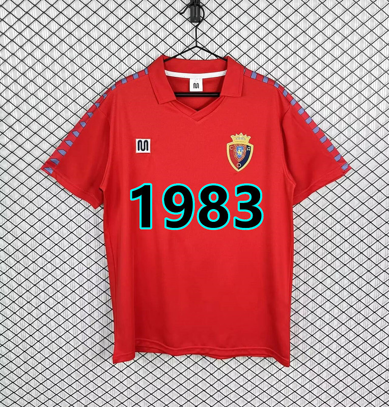 Osasuna Home Retro Fans Version Jersey S-2XL