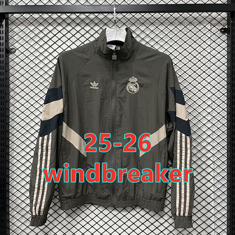 25-26 Real Madrid Retro Windbreaker S-3XL